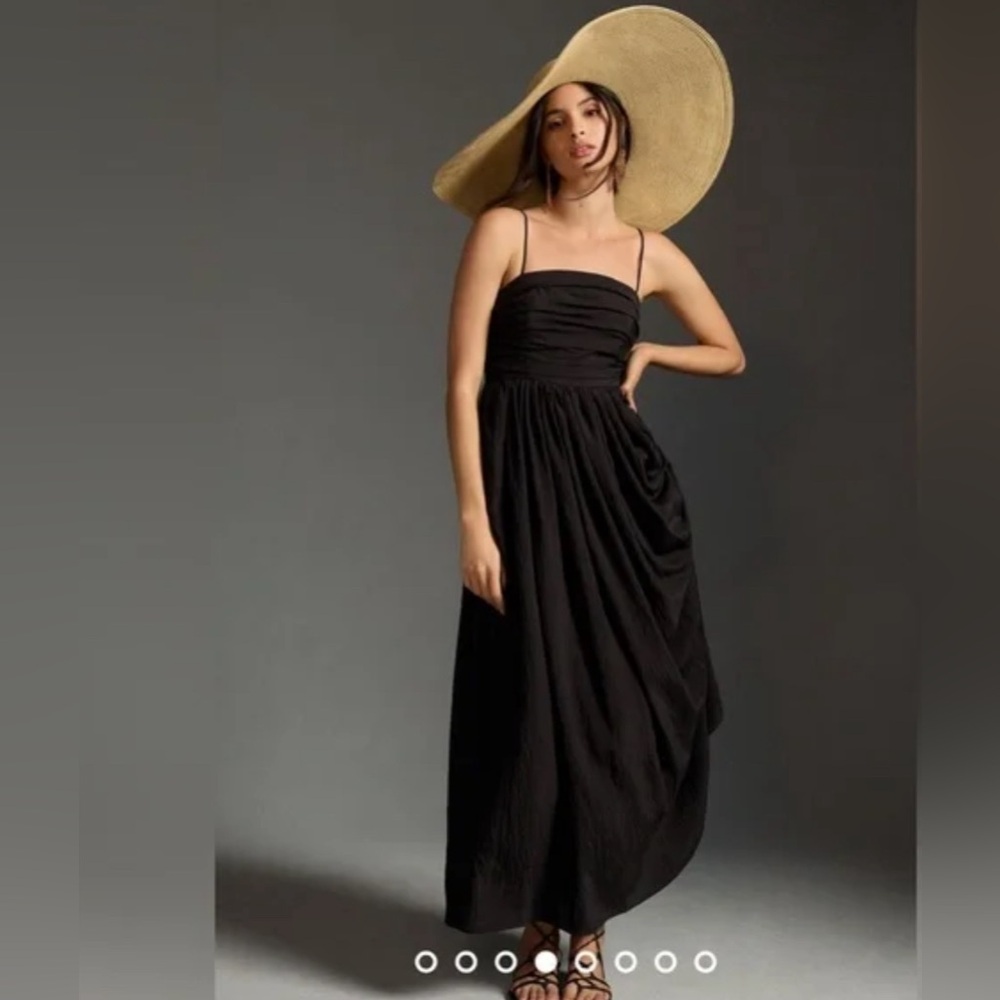 NWOT Anthropologie Lorelei Ruched Bodice Midi Dress
